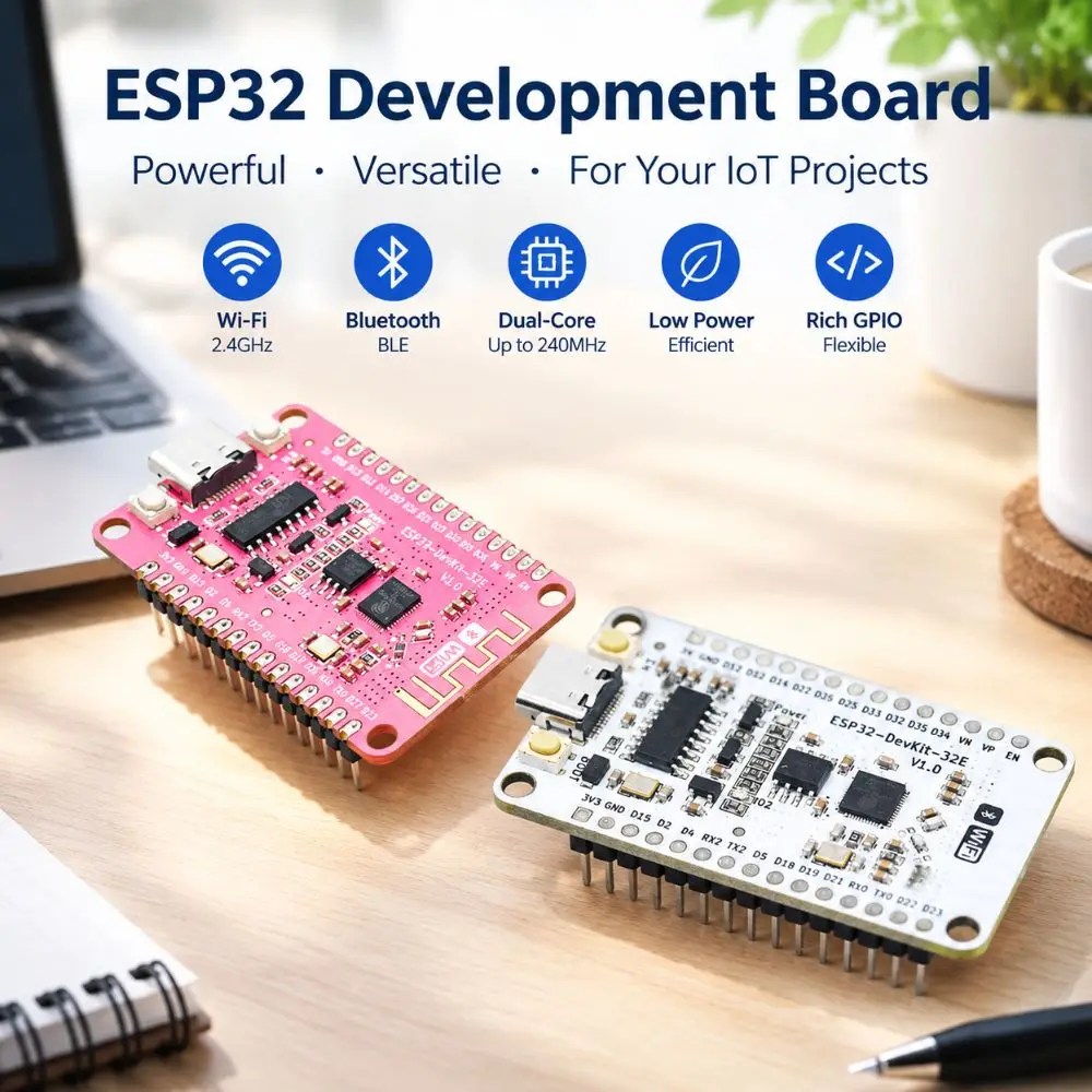 Type-C ESP32 Dev Board 4MB Flash 2.4GHz WiFi ESP32 V3 Microcontroller BLE 4.2 CH340G Chip Development Board IoT Prototyping