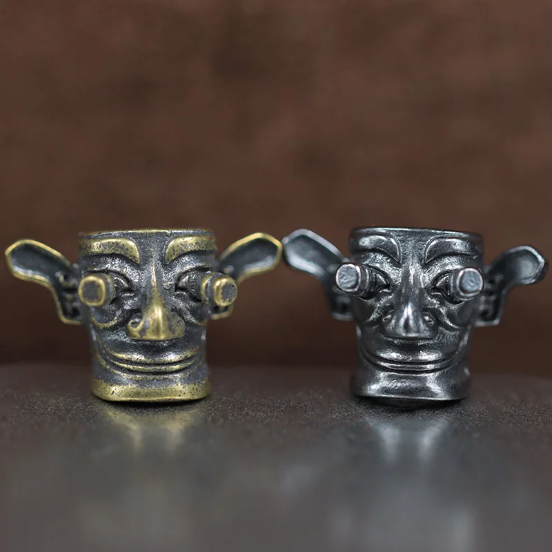 

Sanxingdui Официальные молитвенные предложения Латунный нож из бисера Открытый EDC DIY Плетеный браслет из паракорда Подвески Аксессуары Ремешок Подвески Подвески