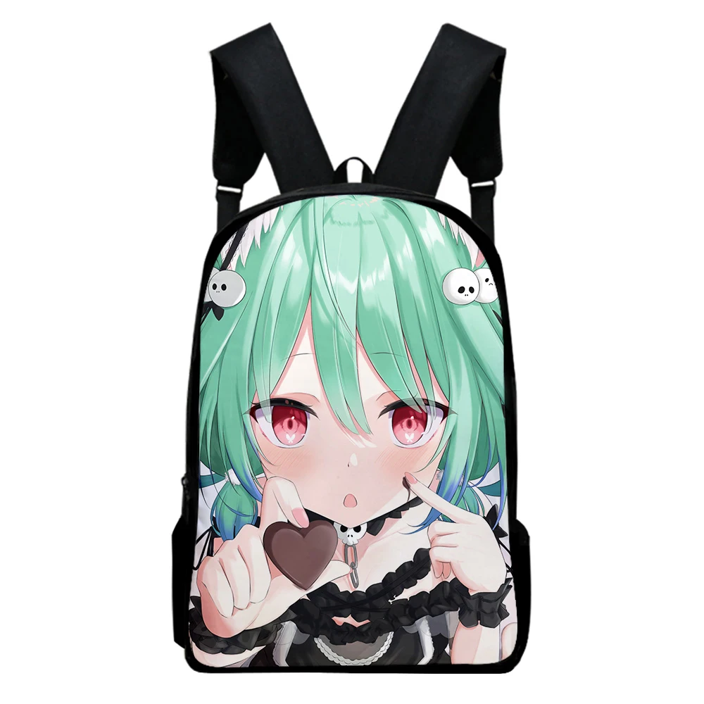 Harajuku Funny Hololive Uruha Rushia Notebook Backpacks pupil School Bags 3D Print Oxford Waterproof Boys/Girls Laptop Backpacks