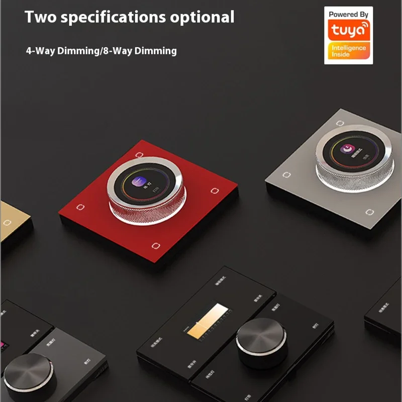 Tuya Smart Life Zigbee Dimming Switch 4 WAY 8 WAY Scene Switch LED Switch 100 Languages Center Voice  Control Smart Home