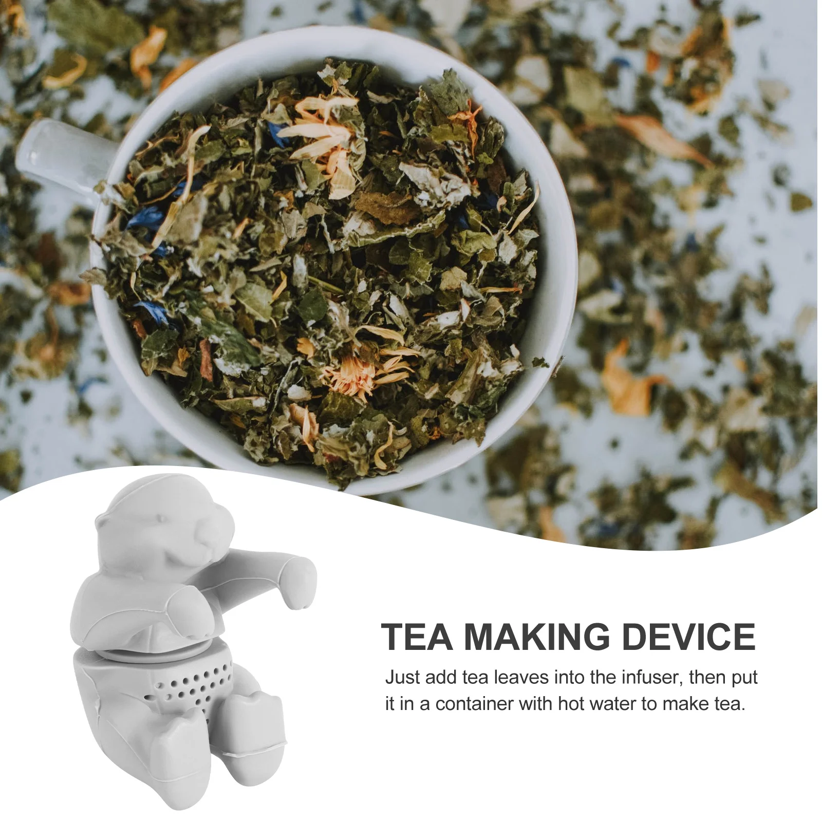 

Leaf Kitchen Bar Tools Shape Infuser Shape Tea Leaf Tea Silicone Otter Filter Silicone Otter Filter