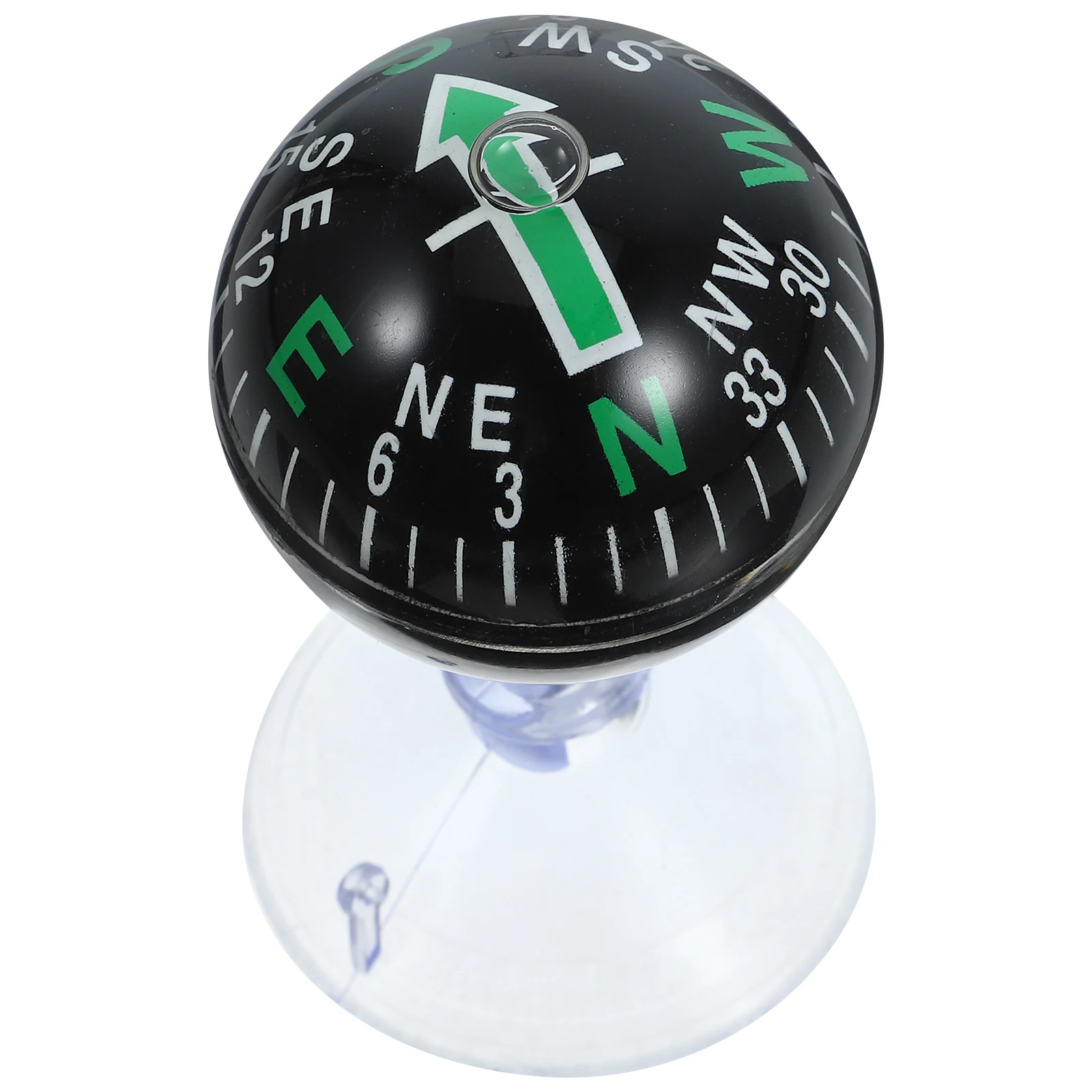 

Car Compass Ball Portable Automotive Compass Spherical Suction Cup Design Accurate Directions Stylish Colorful Car Interior