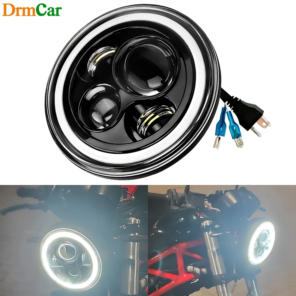 

1pc Car Motorcycle Round Work Light LED Bulb Headlight 4led 6500k Ultra Bright Headlamp DRL Automobiles Fog Daylight Accessories