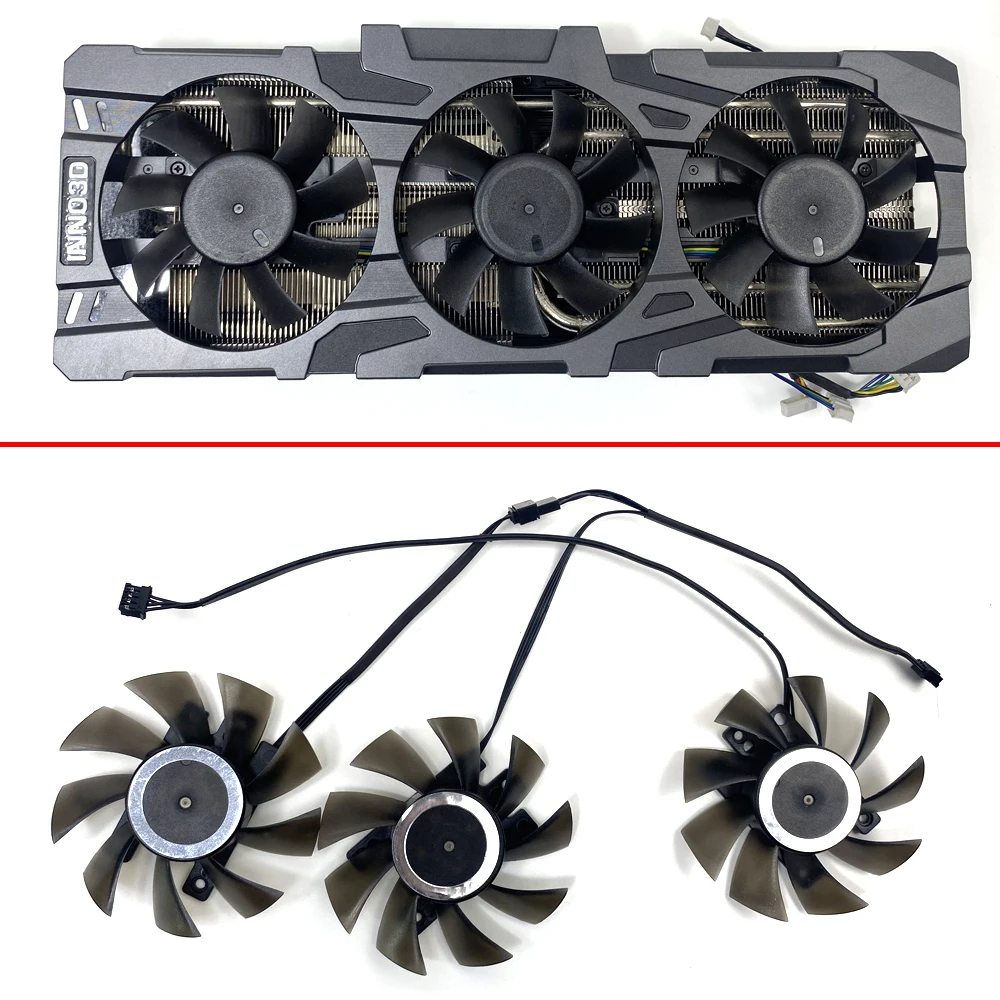 

DIY CF-12815S Cooler fan for INNO3D RTX2080Ti 3X RTX2080S 3X RTX2080 3X RTX2070S GAMING OC 3X Graphics Card Cooling Fan