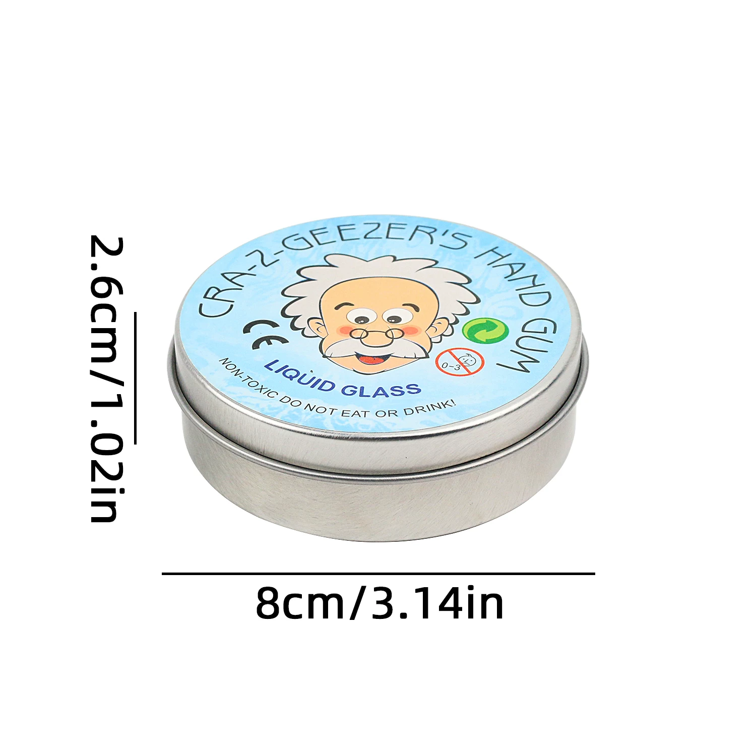 Błoto z kryształami ciekłymi, płyn nie Newtonowski, redukujące ciśnienie, ultracienka, przenośna zabawka redukująca ciśnienie.