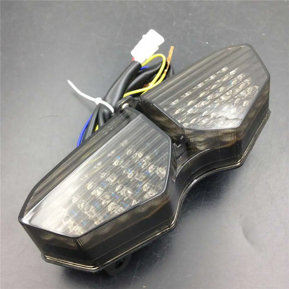 

For Yamaha YZF R6 2003-2005 04 / YZF R6S 2006-2008 07 Motorcycle LED Tail Brake Light and Signal Lights Bike Smoke / Clear