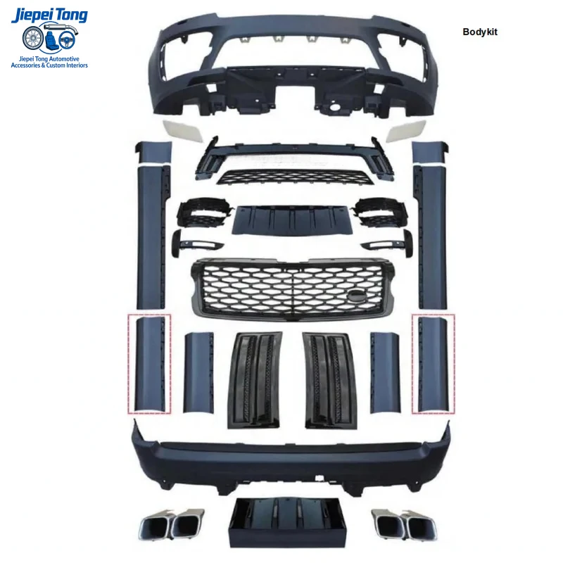 

Car Modification Upgrade Body Kit for RR Vogue 2013-2017 Update to Svo Style Front Rear Bumper Side Skirt Grille
