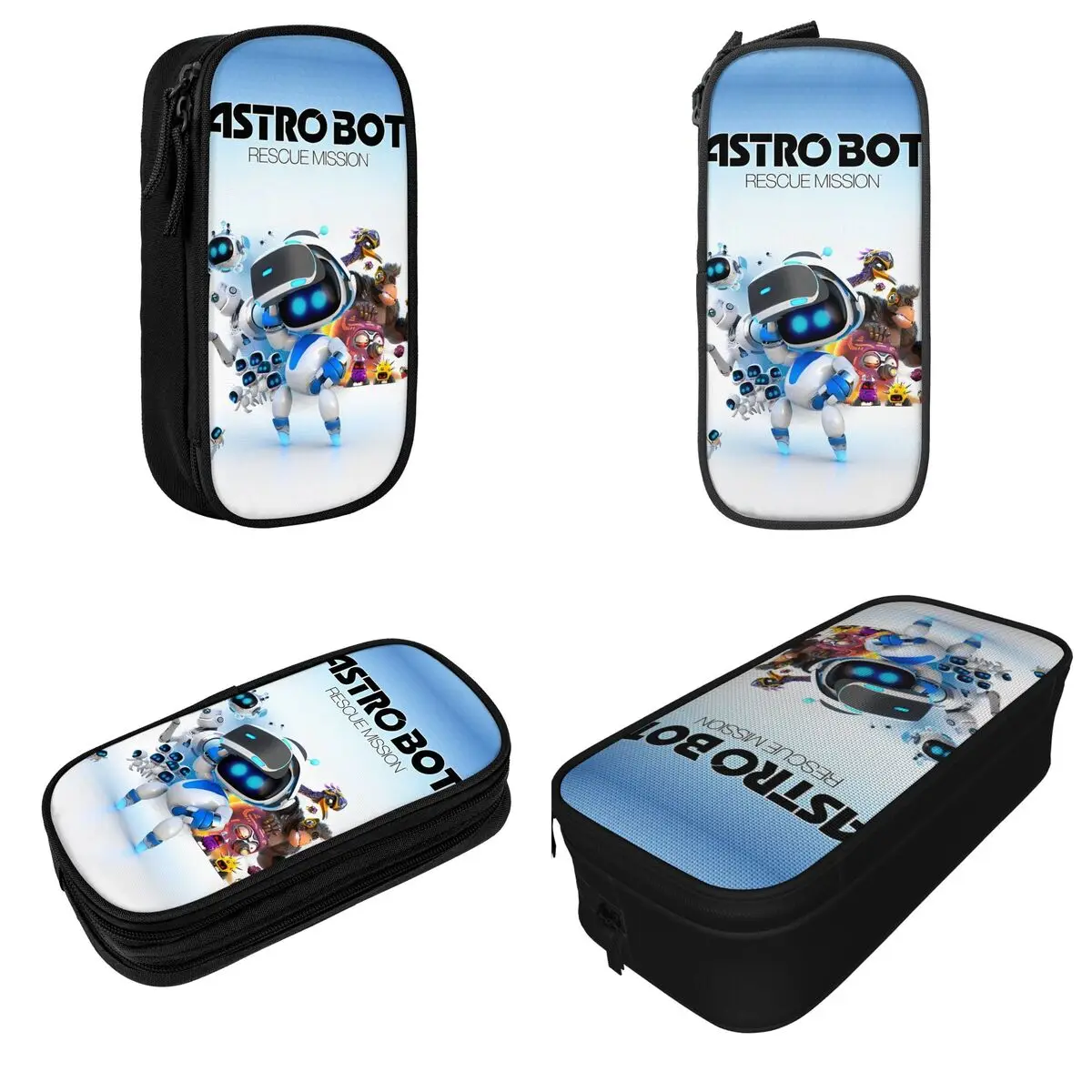 Creative A-Astro-Bot Pencil Cases Cartoon Robert Pencilcases Pen for Student Big Capacity Bag School Supplies Zipper Stationery