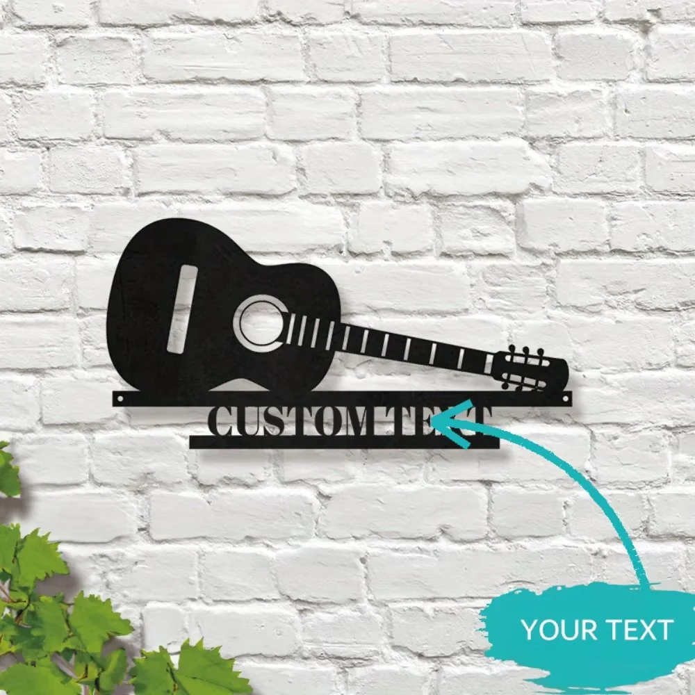 

Guitar Metal Wall Art Custom Artistic Music Themed Decor Favorite Gift for Guitarists, Boyfriend,High Quality & Fashionable