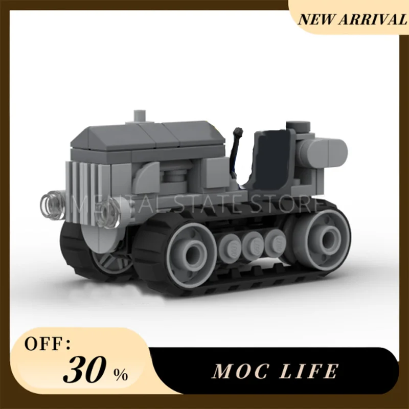 

Новинка, 89 шт., индивидуальные MOC, старый гусеничный трактор, строительные блоки, технологические кирпичи, сделай сам, креативная сборка, образовательная игрушка, праздничные подарки