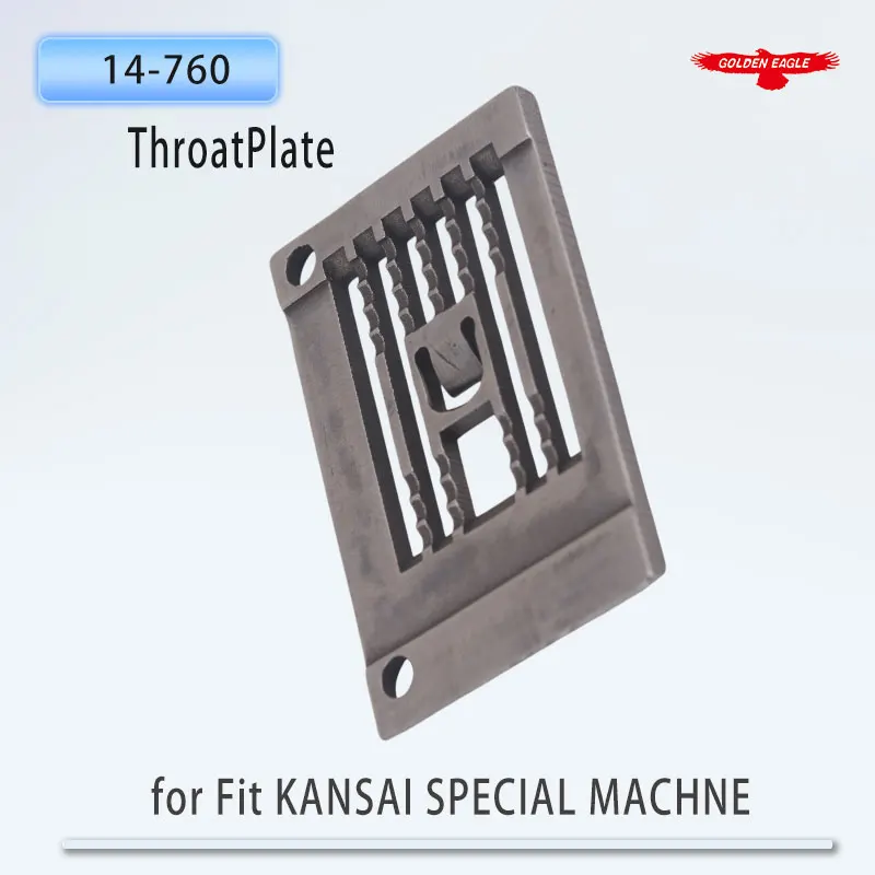 14-760 Throat Plate Fit KANSAI SPECIAL DVK1702BK Industrial Interlock (Flatlock) Sewing Machine Needle Plate 1/4 inch 6.4mm