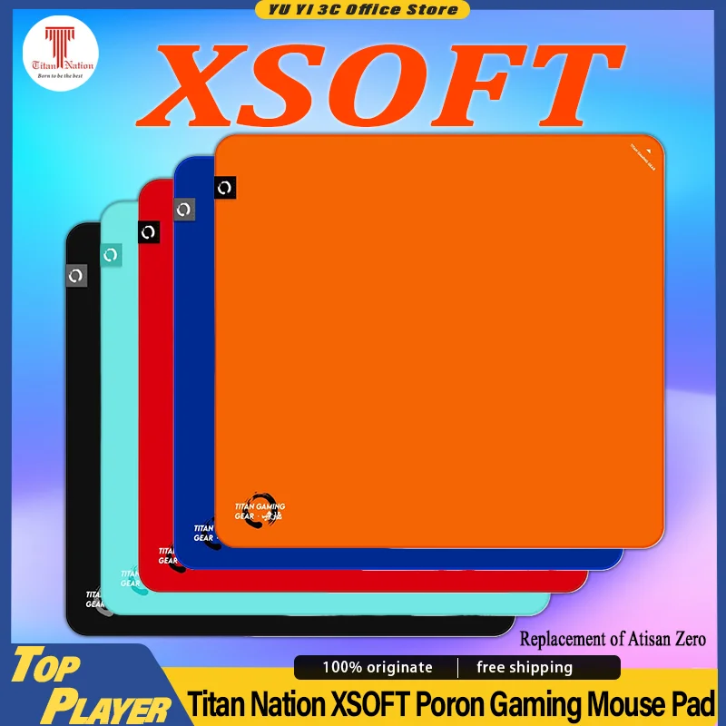 ORIGINAL PACKAGING Titan Nation Gaming Mouse Pad Artisan Zero Like 5mm Customized PORON Mouse Pad XSOFT for CS Valorant Apex