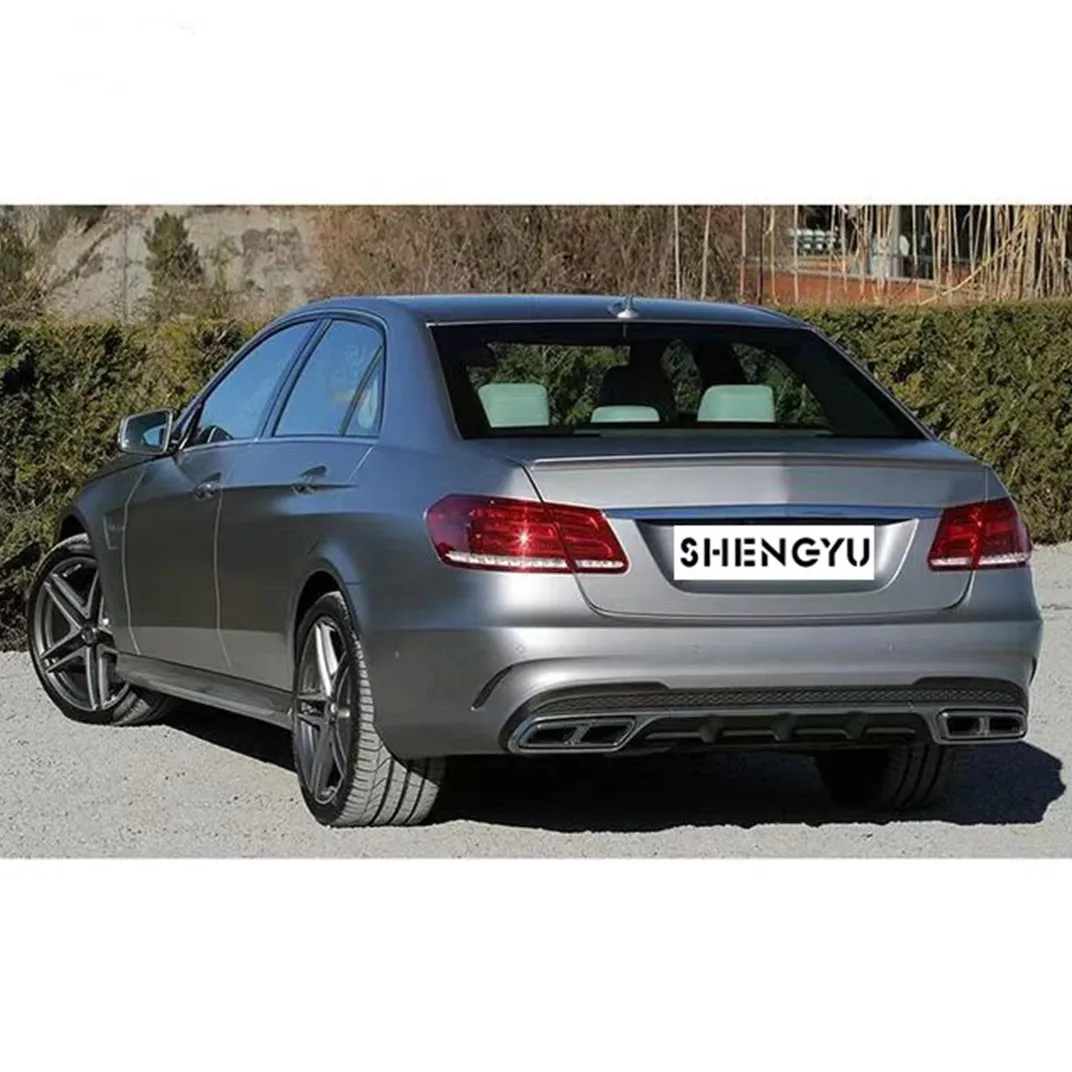 Car Accessories for Benz W212 09-13 Change to E63 AMG Include Grille Side Skirts Hood Fender Bumpers Auto Lamps - Image 4