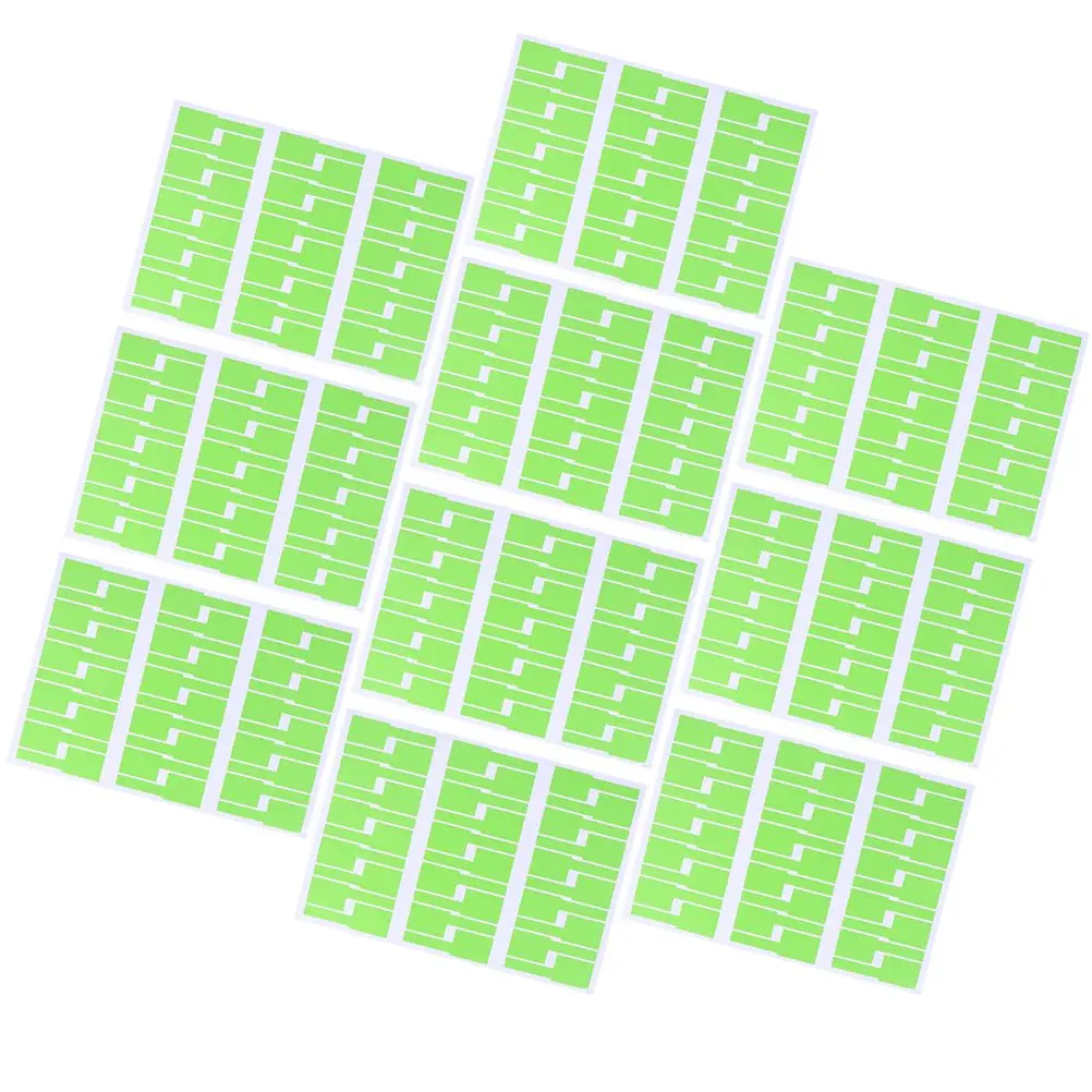 

10 Pcs Network Cable Label Sticker Colorful Tags Identification Markers Filing Products Office Supply Vinyl Labels
