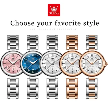 OLEVS 5608 luxury brand women's watch classic fashion waterproof luminous calendar watch elegant quartz women's watch Reloj Hombre