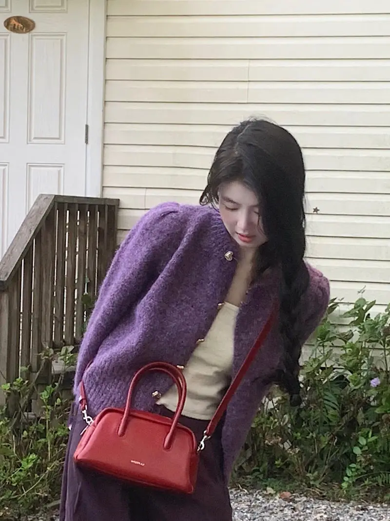 

Shpmishal вязаный свитер с длинными рукавами и высокой талией длиной до пола, повседневные брюки, женский осенний модный комплект из двух предметов