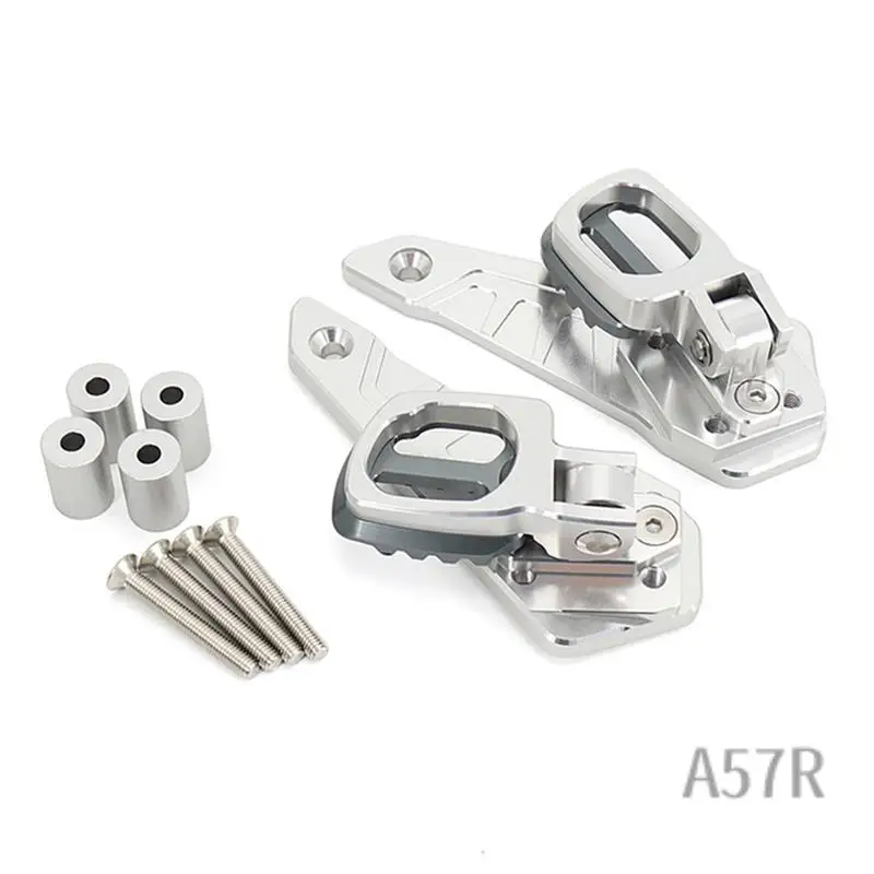 

7R-For HONDA XADV 750 Footpegs For HONDA XADV 750 Passenger Rear Fold Footrest Silver