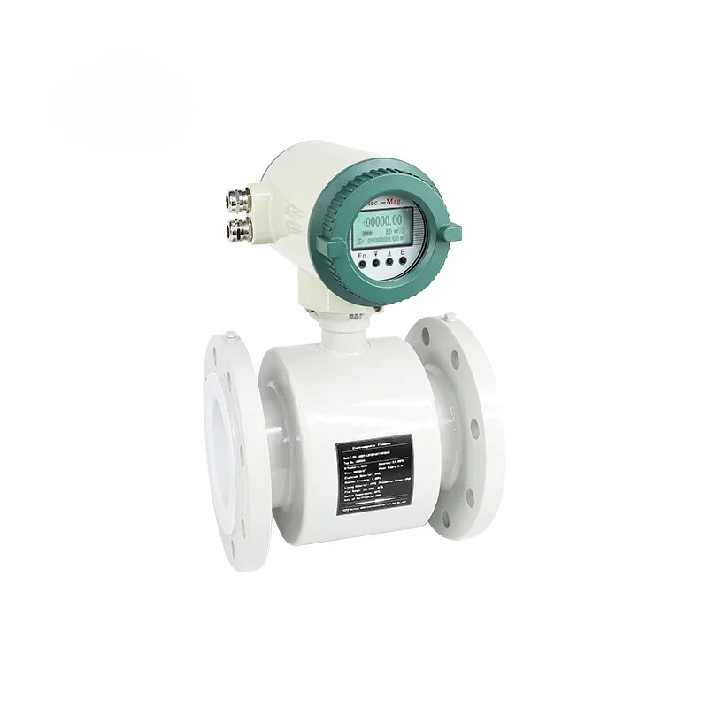 Small Diameter Precision Digital Smart Micro Electromagnetic Flowmeter Battery Operated River Milk Wastewater Water OEM