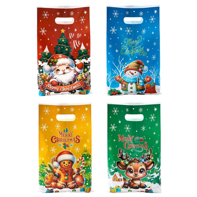 

Christmas candy bags creative party tote children's giftwholesale Christmas tree reindeer printed bags Multiple styles to choose