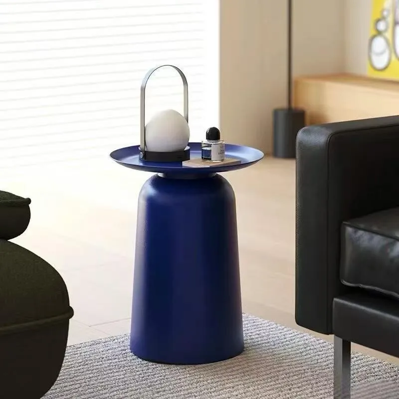 

Fanke bedside table Nordic small round light luxury coffee table side table, high-end home bedroom storage rack