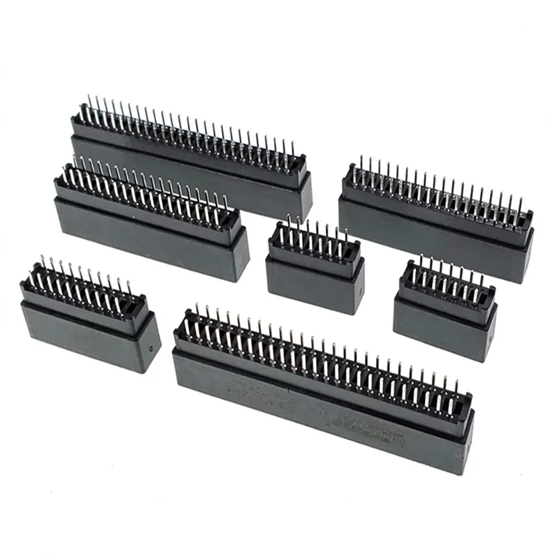 5Pcs Edge Card Connector Slot 2.54mm Pitch 6P/8/10/12/14/16/20/22/24/26/30/36/40/44/50/56/60/62/72/98Pin PCB Gold Finger Socket