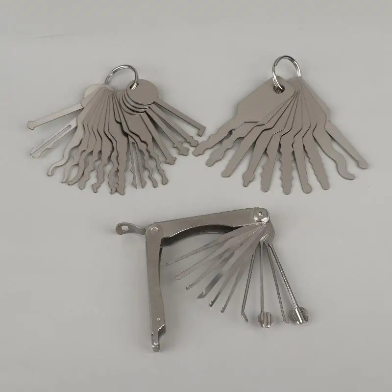 10/11/16Pcs Locksmith Tools Universal Master Keys Set One Word Locks Accessories Repairing Tools Power Key For SOWOYOO
