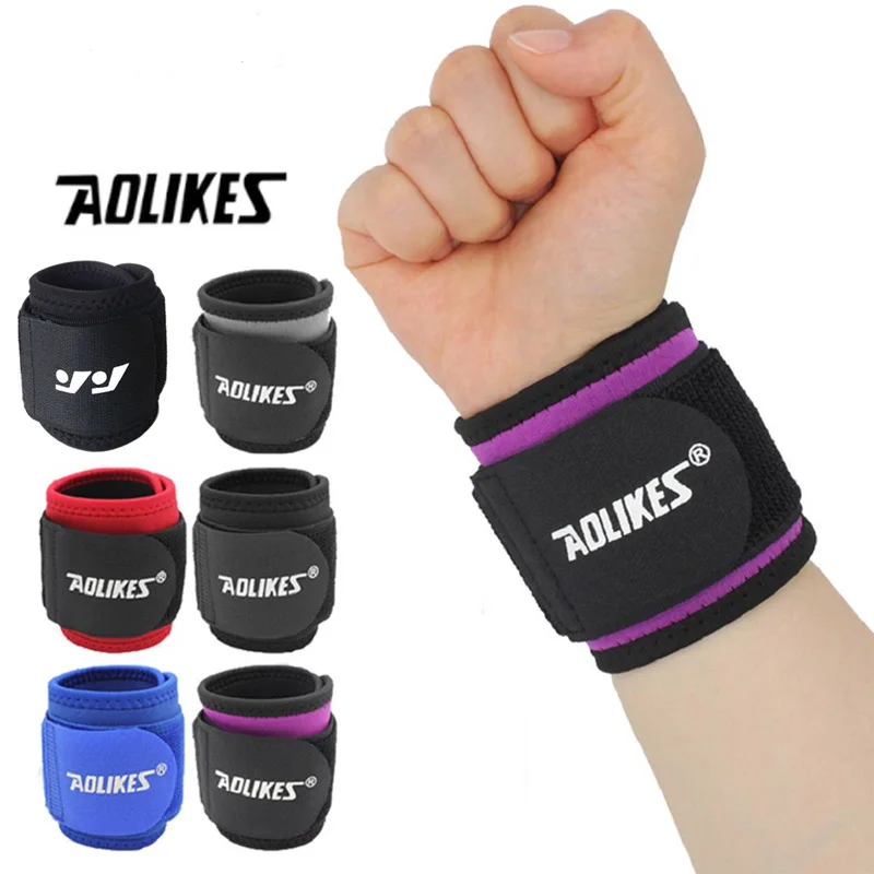 Muñequera ajustable para entrenamiento de gimnasio, soporte para levantamiento de pesas, correas de sujeción para Crossfit, Powerlifting, 1 pieza