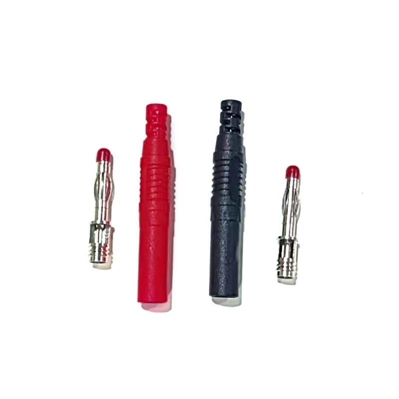 10Pcs/set 4mm Banana Plug Male Solder Type Insulated Safety Connector for Electrical Test Leads