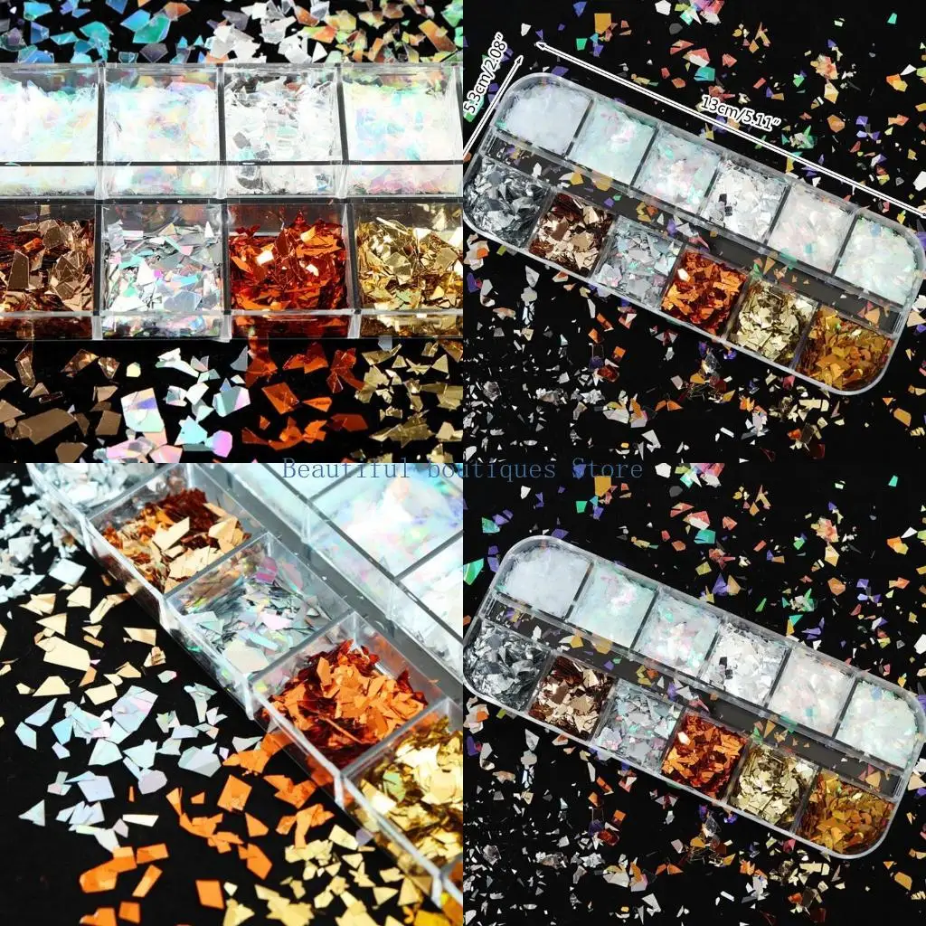 

U4LF Elegant Color Sequins Flakes Crafting Filling Materials Comfortable and Easy to Use Accessory for All Ages Daily Use