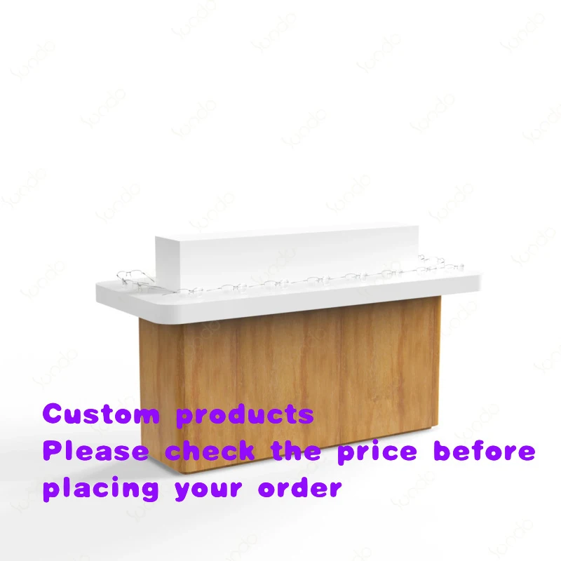 custom.SUNDOCustomized wood grain eyeglass display cabinet wooden optical countertop display cabinetOpti