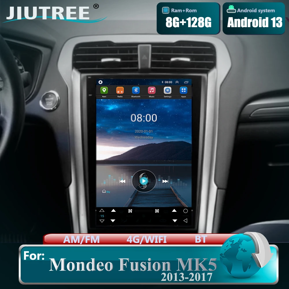 

12,1 ''для Ford Fusion Mondeo MK5 2013 - 2019 Android Тесла стиль Автомагнитола Стерео Аудио мультимедийный плеер стерео Carplay