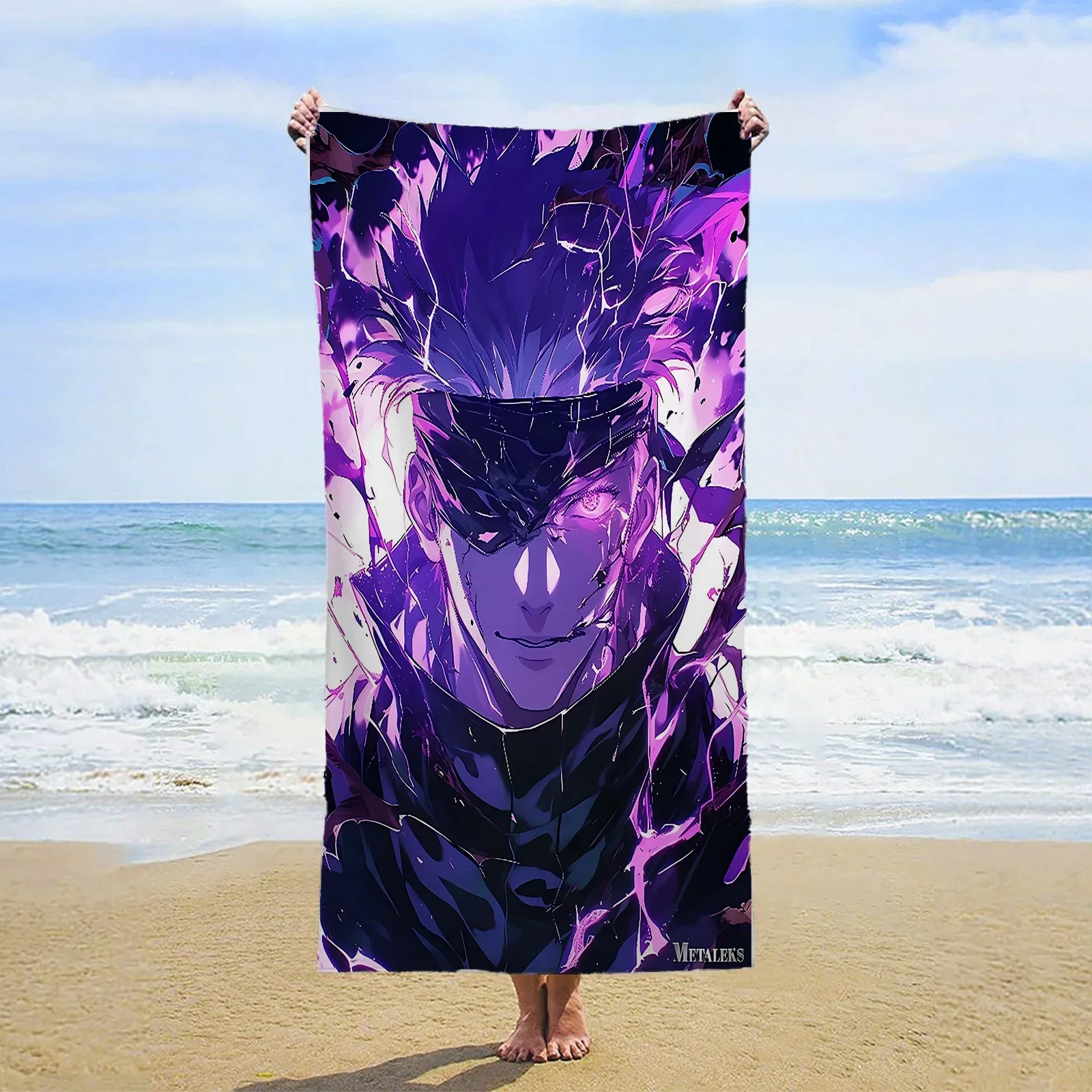 

Anime Character Print Bath Towel - Soft Absorbent Towel for Manga Fans, Vibrant Design for Everyday Use and Relaxation