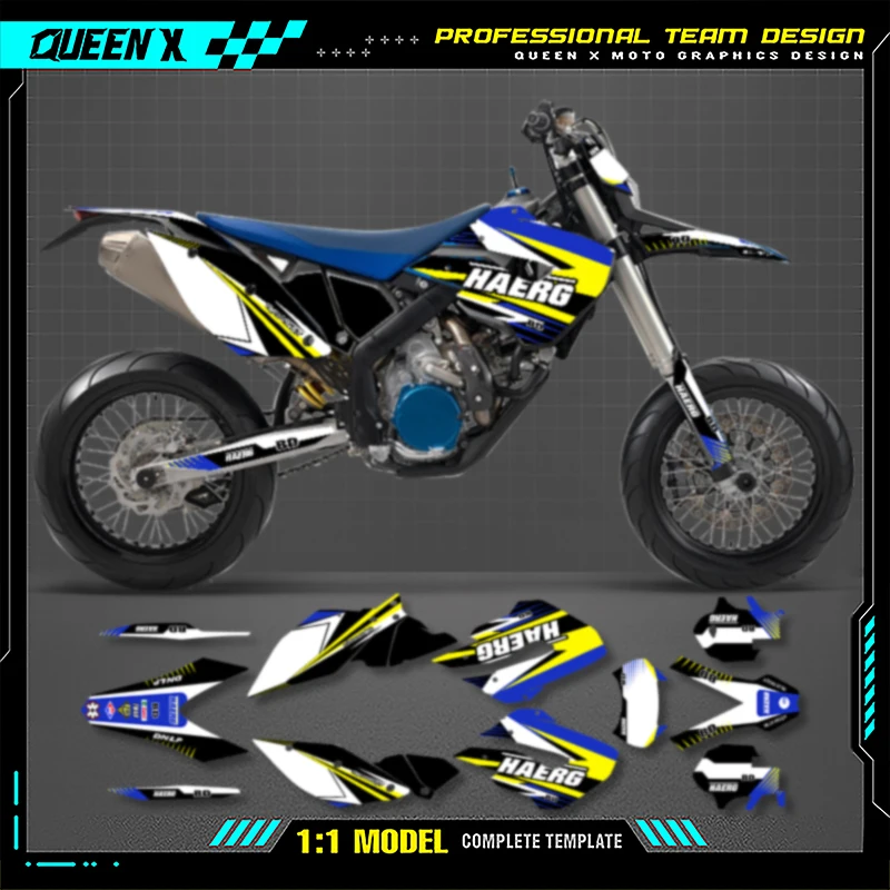 

Queen X MOTOR For Husaberg FE 390 450 570 2009 2010 2011 2012 Custom Motorcycle Graphics Decals Stickers Kits