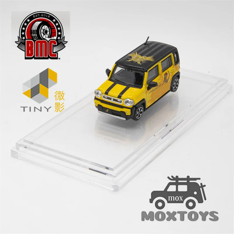 BMC x TINY 1:64 Hustler Yellow black Diecast Model Car