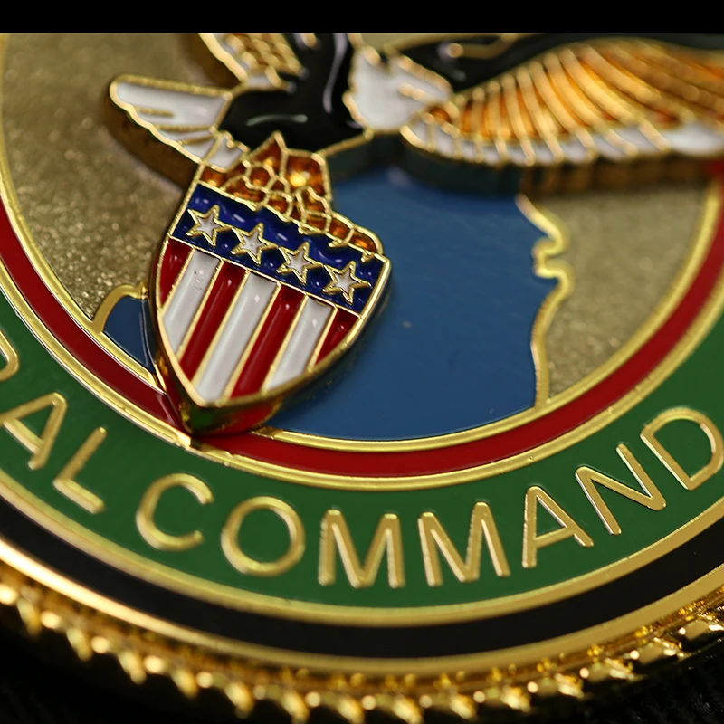 1PC CENTRAL COMMAND Service Badge Military Enthusiast Tactical Metal Badges Chest Badges Cap Pin Medal