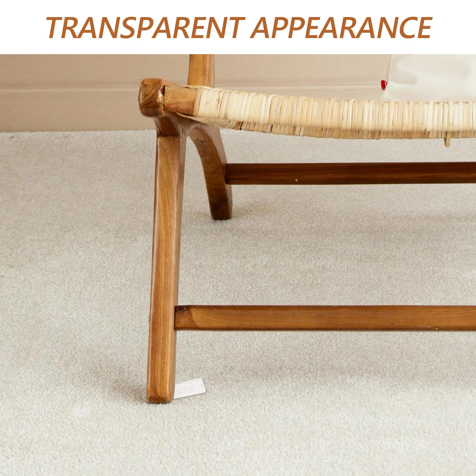 

16Pcs Furniture Leveling Shims Clear Rubber Wedge Pads for Chair Table Legs Non Slip Floor Protectors Furniture Pads for Uneven