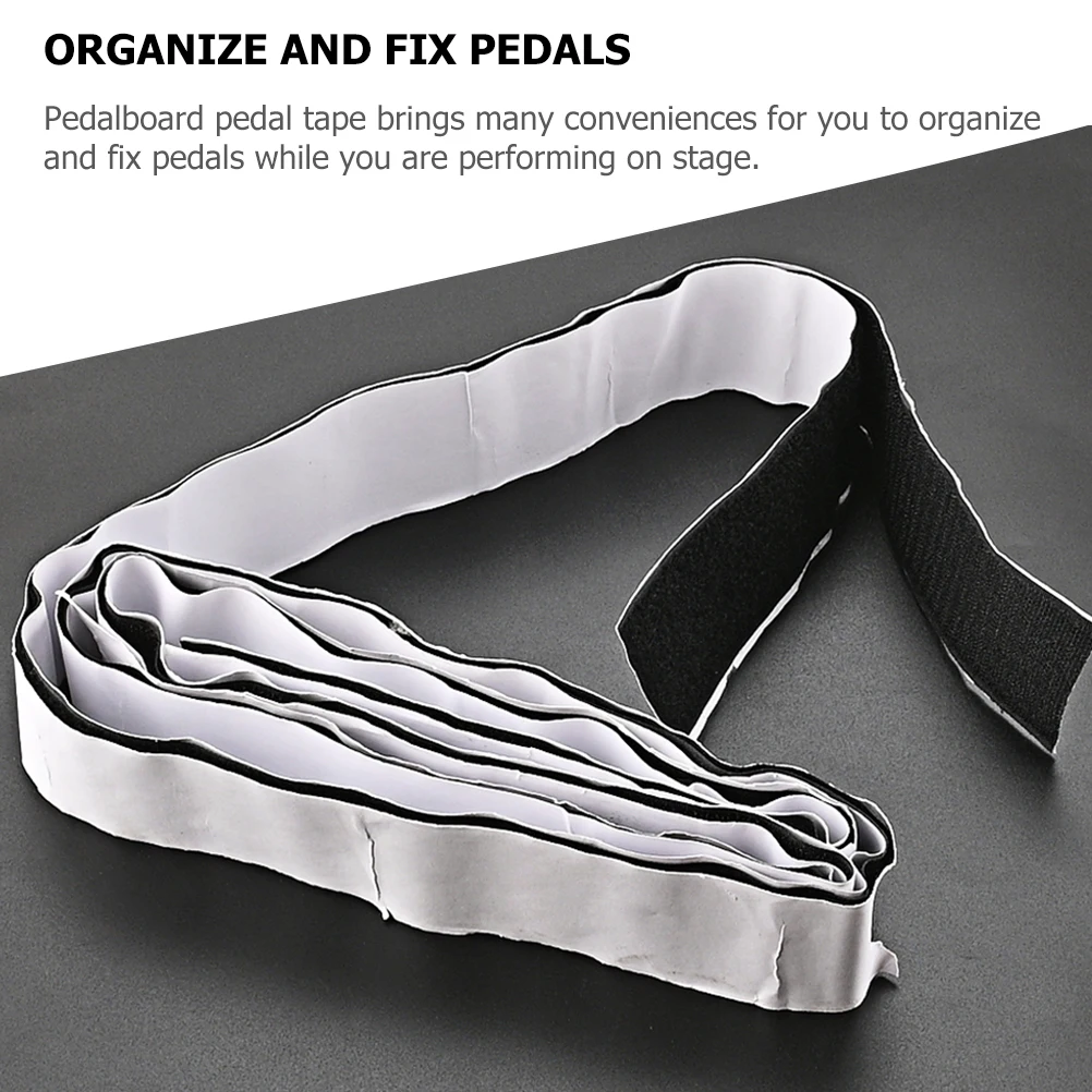 

Pedalboard Mounting Tape Strong Adhesive Cloth for Electric Guitar Effector Pedals Hook Loop Fastener Practical Reliable Long