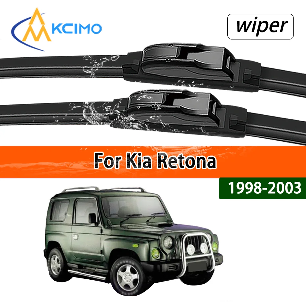Für Kia Retona 1998–2003 1999 Fahrzeugmodelle Kompatible Stabile Leise Frontscheibenwischer Auto-Fenster-Ersatzteile