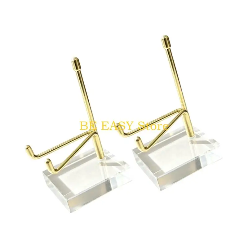 E28F Clear Acrylic Mineral Stand, 2-Pack for Crystal Display