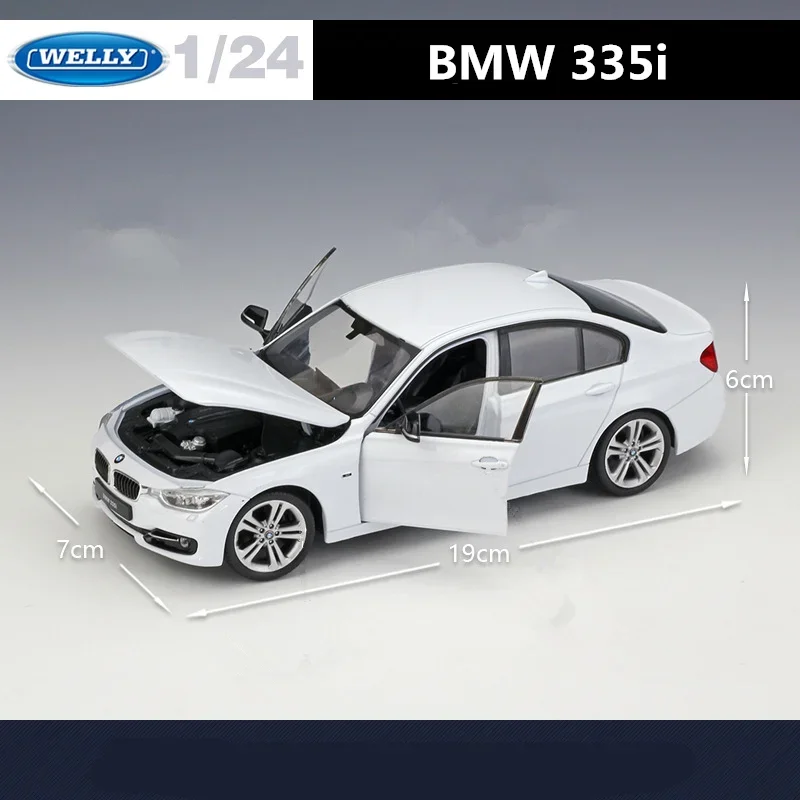 

Модель автомобиля Welly 1:24 BMW 3 Series 335i из сплава, литая и Игрушечная модель автомобиля, модель модели высокой модели, коллекция игрушек для детей, подарок