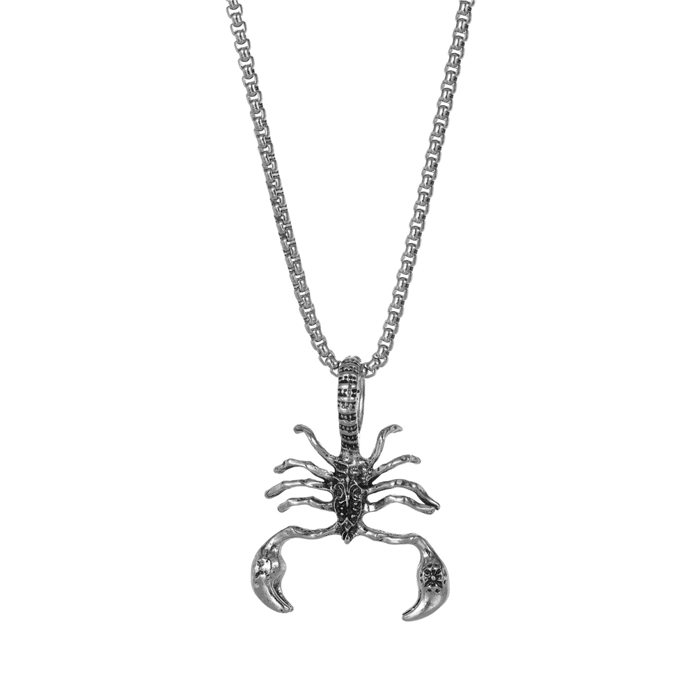 

2024 Trendable Scorpion Shape Waterproof Stainless Steel Necklace For Men Birthday Gift