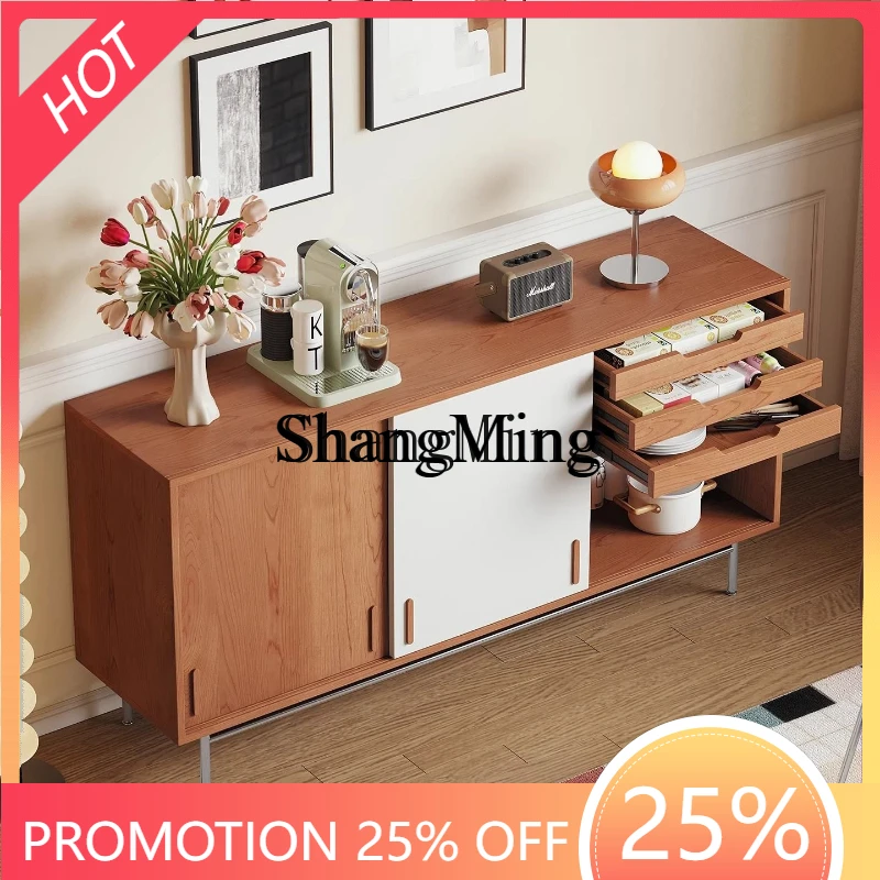 

ZYY medieval solid wood dust side cabinet living room multi-functional floor retro strip locker