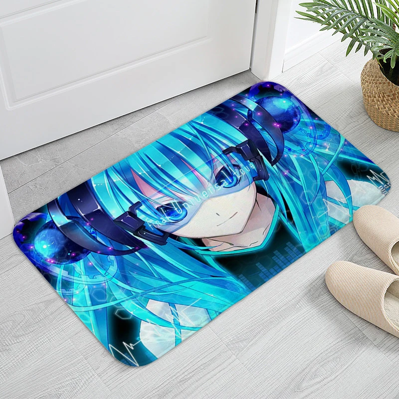 Entrance Door Doormat B-Hatsune B-Miku Bathroom Foot Mat Room Floor Carpet Slip-resistant Kitchen Bedroom Rug Home Decor Items