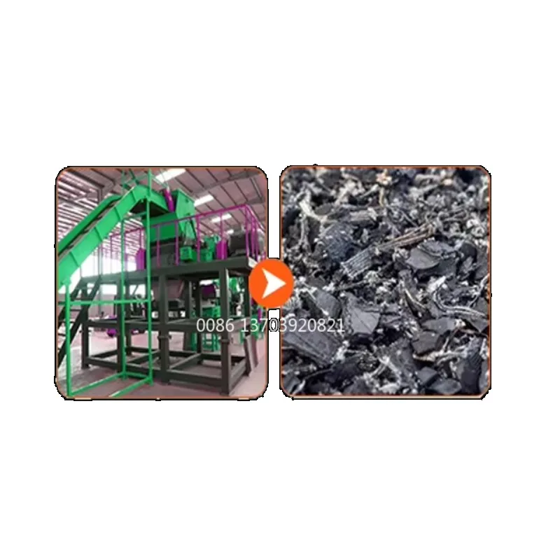 Waste Tyre Shredder Machine  Truck Tyre Shredder Machine for Sale Wood Shredder Machine