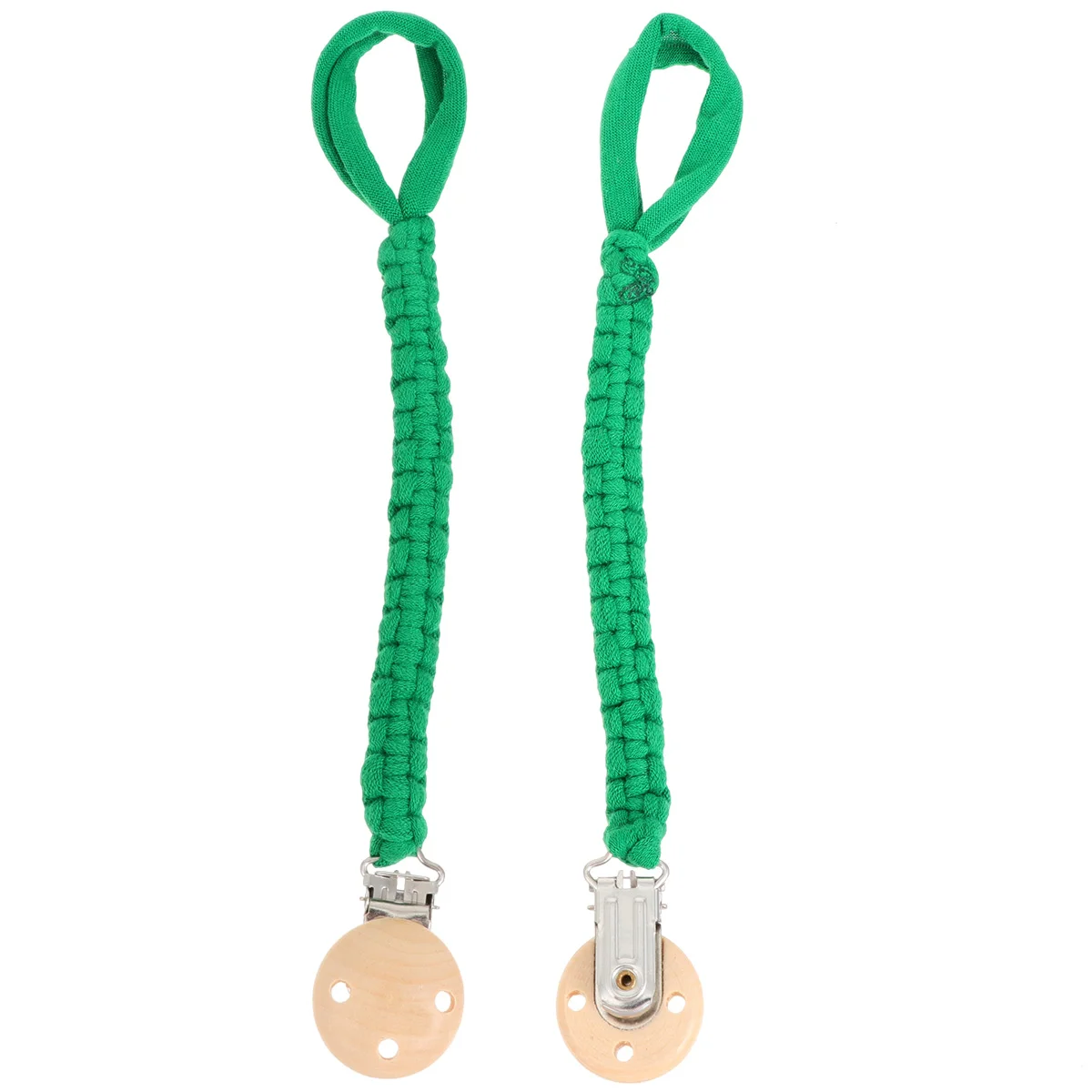 

Pacifier Chain Clips Teething Toy Holder Bright Color Adjustable Length Baby Soother Straps Safe Material Practical Design