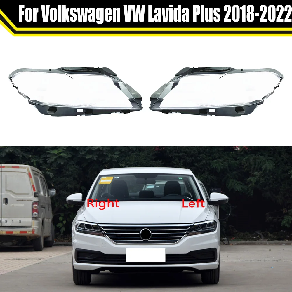 

Car Headlight Clear Headlamps Transparent Lampshade Lamp Shell Headlight Cover Lens For Volkswagen VW Lavida Plus 2018~2022