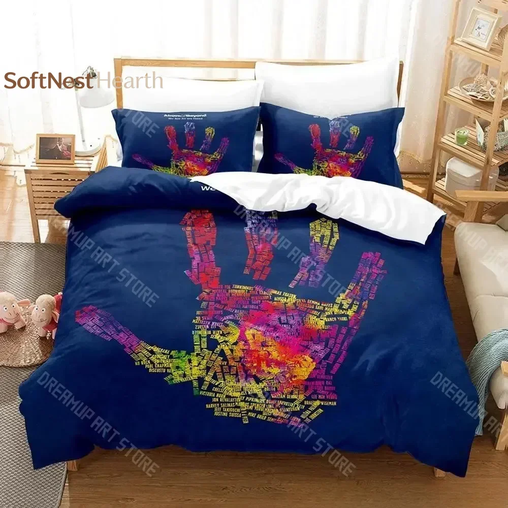 2026 3d Print Above & Beyond Music Band Bedding Set Boys Girls Twin Queen Size Duvet Cover Pillowcase Bed Kids Adult Home Textil