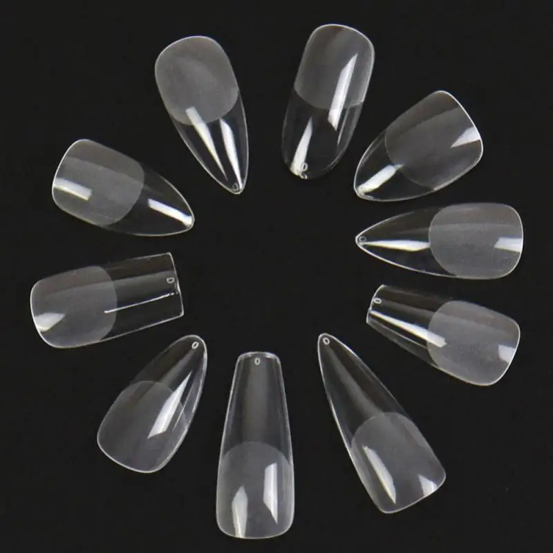 네일 가짜 팁 몰드 퀵 빌딩 몰드 팁, 네일 듀얼 폼, 핑거 익스텐션 네일 아트, UV 빌딩 UV 젤 도구