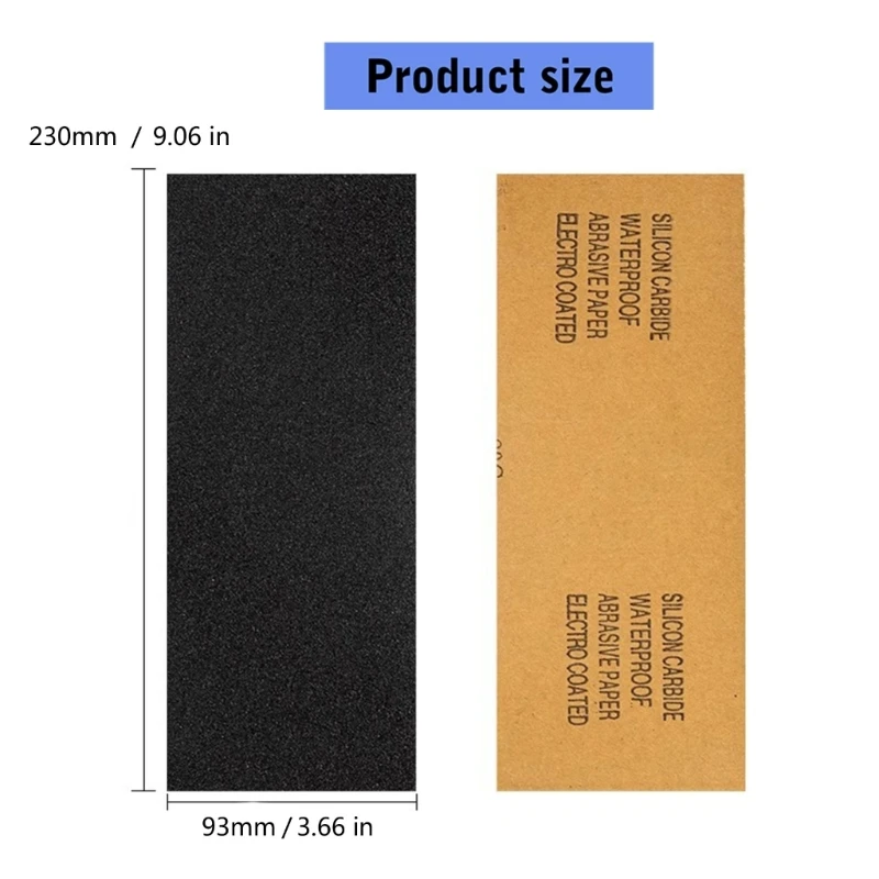 Lembar Pengamplasan Kekuatan Industri 93X230Mm Amplas Silikon Berkarbonisasi Meningkatkan Alat Penyempurnaan Permukaan 30 Buah