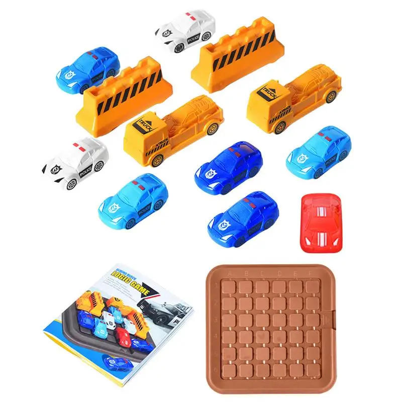 Brain Teaser Vehicle Puzzle Game Smart Travel STEM Logic Brain Game Card Puzzle Game Toys For Kids Boys Girls 5 And Up